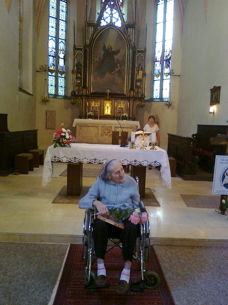 Paní Klapková 95 let1